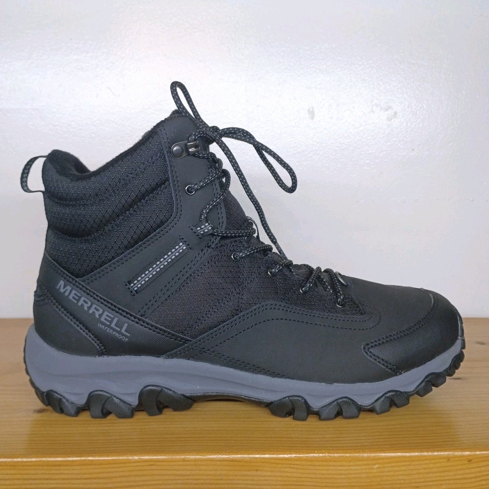 Merrell Thermo Akita Black Waterproof Insulated Boots Men's Size 11.5 Hiking